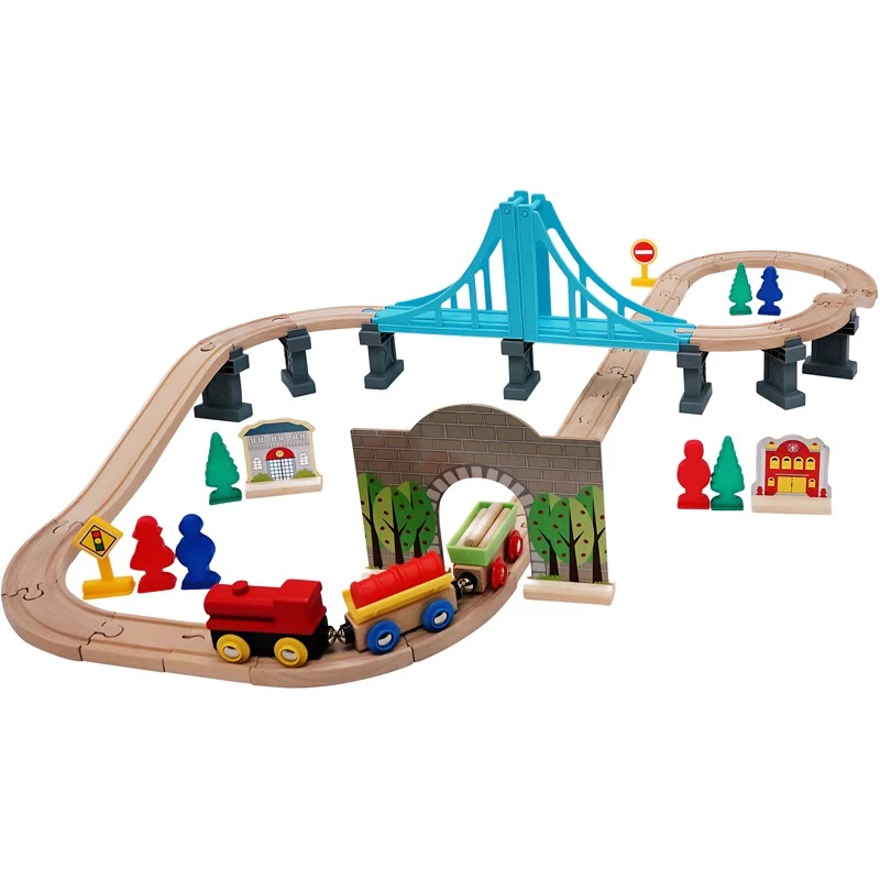 Baril Train Bois 60 Pièces 2 Baril Train Bois 60 Pièces – Image 2