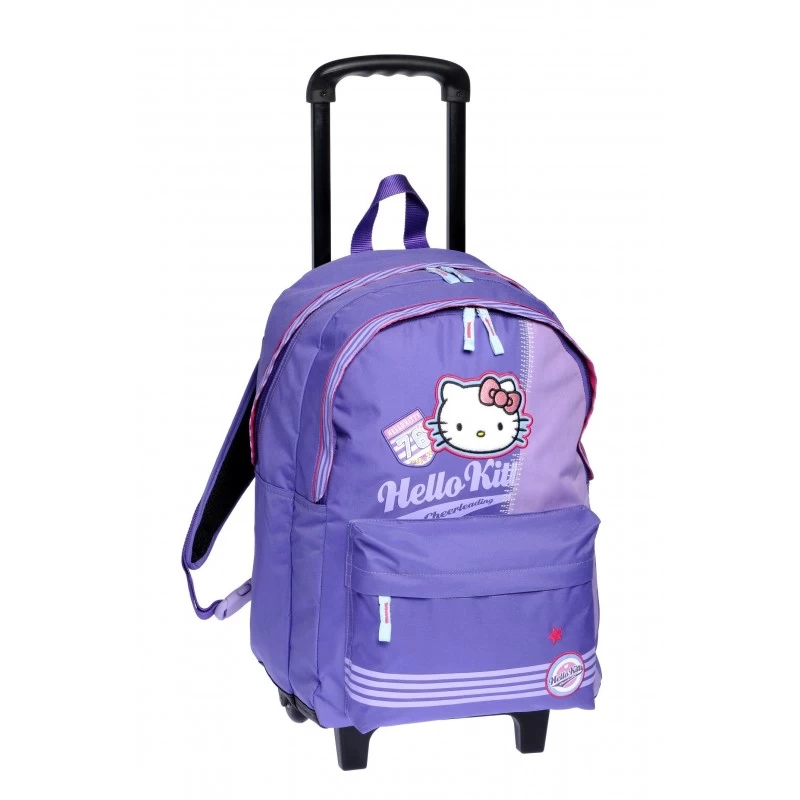 CARTABLE A ROULETTES TROLLEY HELLO KITTY Mauve 47 Cm 1 CARTABLE A ROULETTES TROLLEY HELLO KITTY Mauve 47 Cm