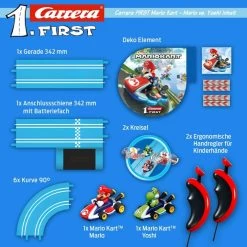 Circuit De Course Carrera First Mario Et Yoshi, 2,4 M -EspaceKids Promos Boutique circuit de course carrera first spidey web spinners 24 m 5