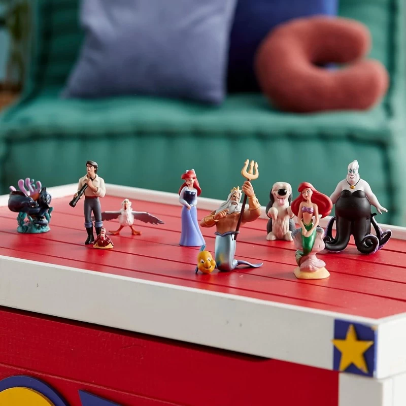 Coffret De 10 Figurines ,Ariel En Sirène, Éric, Triton, Flotsam Et Jetsam, Eurêka, Sébastien, Polochon, Max Et Ursula 2 Coffret De 10 Figurines ,Ariel En Sirène, Éric, Triton, Flotsam Et Jetsam, Eurêka, Sébastien, Polochon, Max Et Ursula – Image 2
