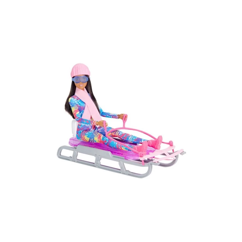 Coffret Poupée Barbie Et Sa Luge 2 Coffret Poupée Barbie Et Sa Luge – Image 2