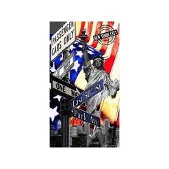 DRAP BAIN PLAGE NEW YORK 100X180 Cm