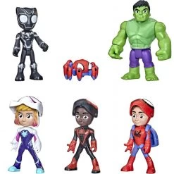 Figurine Spidey And His Amazing Friends,pack De Figurines Identité Secrète Avec Masques Rabattable