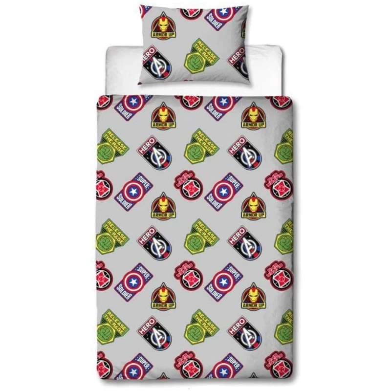 Housse De Couette Avengers Captain America, Thor, Hulk Et Iron Man 2 Housse De Couette Avengers Captain America, Thor, Hulk Et Iron Man – Image 2