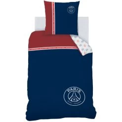 Housse De Couette Paris Saint Germain Réversibe Bleu