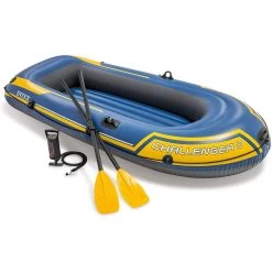 INTEX Set Bateau Gonflable Challenger 2