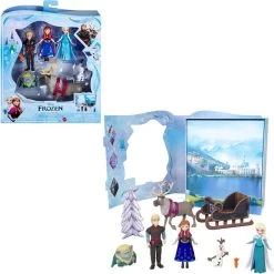 La Reine Des Neiges Coffret, Avec 6 Mini-poupées, Figurines Et Accessoires