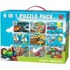 PACK DE PUZZLES 9 En 1 VEHICULES
