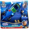 Pat Patrouille Aqua Pups - Voiture + Figurine Chase - Voiture Pat Patrouille Chase
