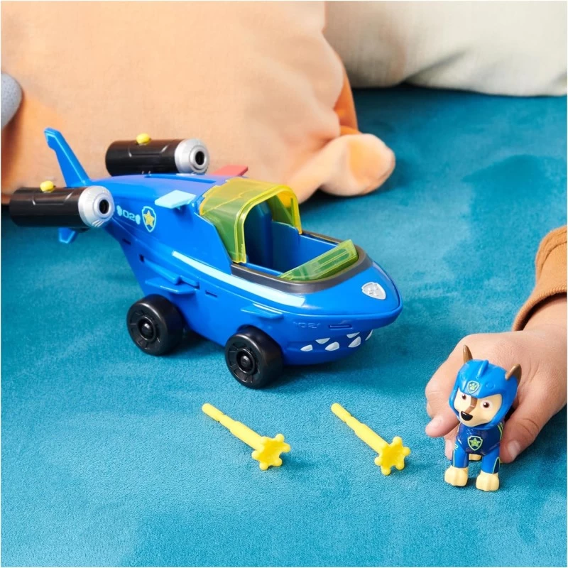 Pat Patrouille Aqua Pups - Voiture + Figurine Chase - Voiture Pat Patrouille Chase 3 Pat Patrouille Aqua Pups - Voiture + Figurine Chase - Voiture Pat Patrouille Chase – Image 3