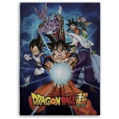 Plaid Polaire Dragon Ball Super Kamehameha 100 X 140cm