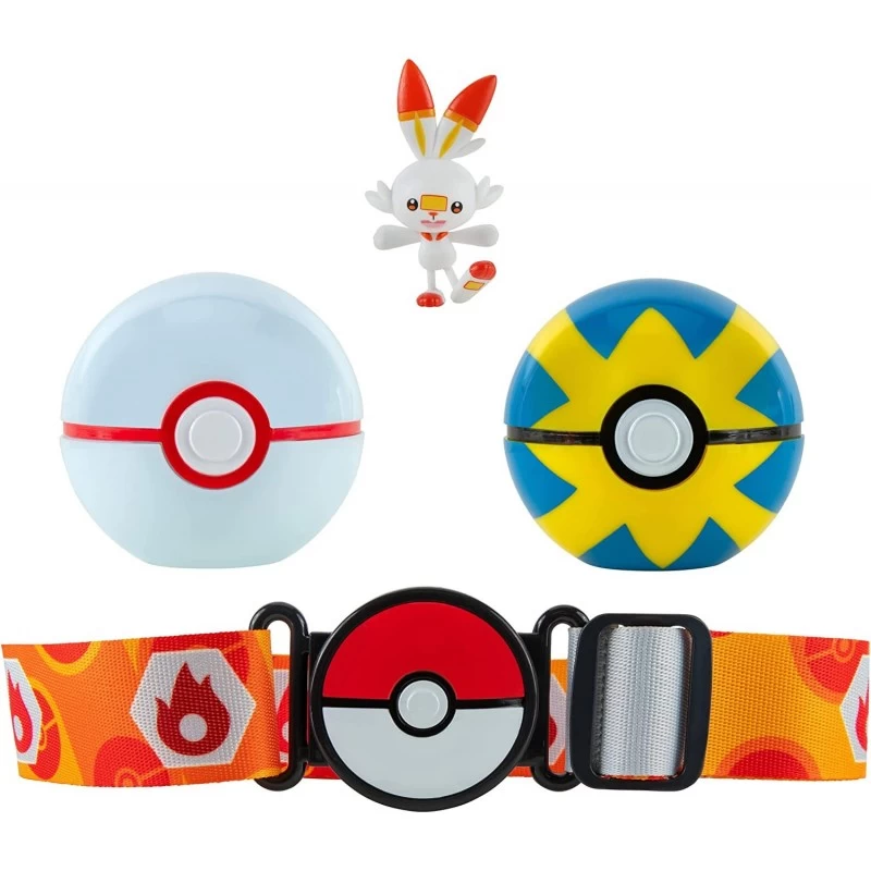 Pokemon Clip 'N' Go Poké Ball Belt Set Scorbunny 2 Pokemon Clip 'N' Go Poké Ball Belt Set Scorbunny – Image 2