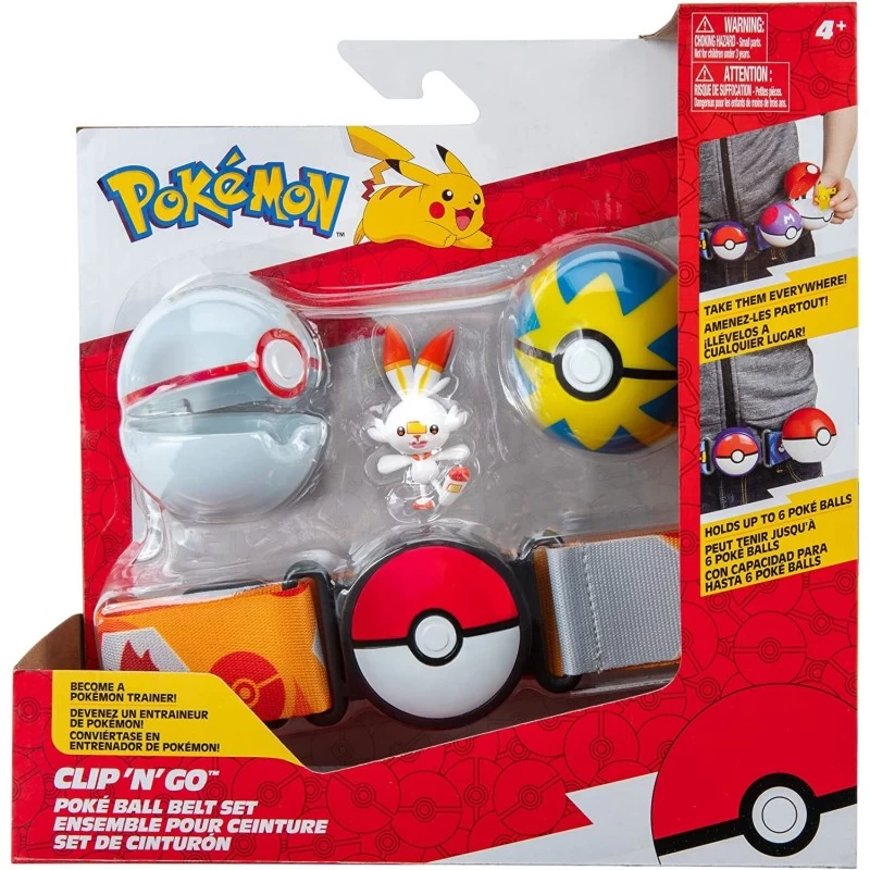 Pokemon Clip 'N' Go Poké Ball Belt Set Scorbunny 1 Pokemon Clip 'N' Go Poké Ball Belt Set Scorbunny