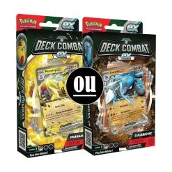 Pokemon Deck Combat Ex : Lucario Ex Ou Pharamp Ex Modèle Aléatoire