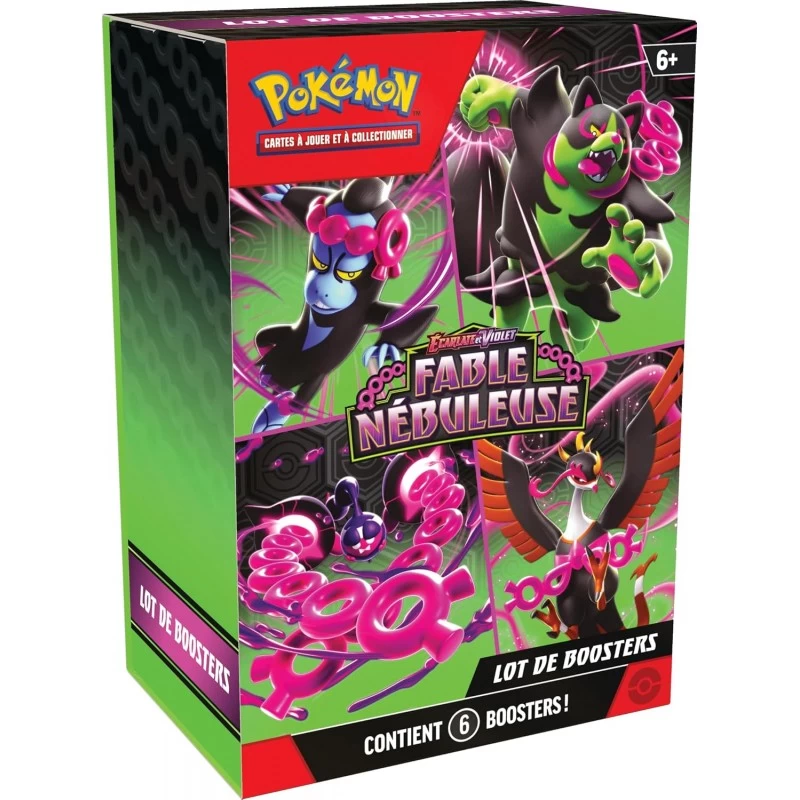 Pokémon : Lot De Boosters Écarlate Et Violet – Fable Nébuleuse (6 boosters) 1 Pokémon : Lot De Boosters Écarlate Et Violet – Fable Nébuleuse (6 boosters)