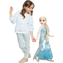 Poupée Elsa La Reine Des Neiges Géante 81 Cm -EspaceKids Promos Boutique poupee raiponce geante 80 cm 2