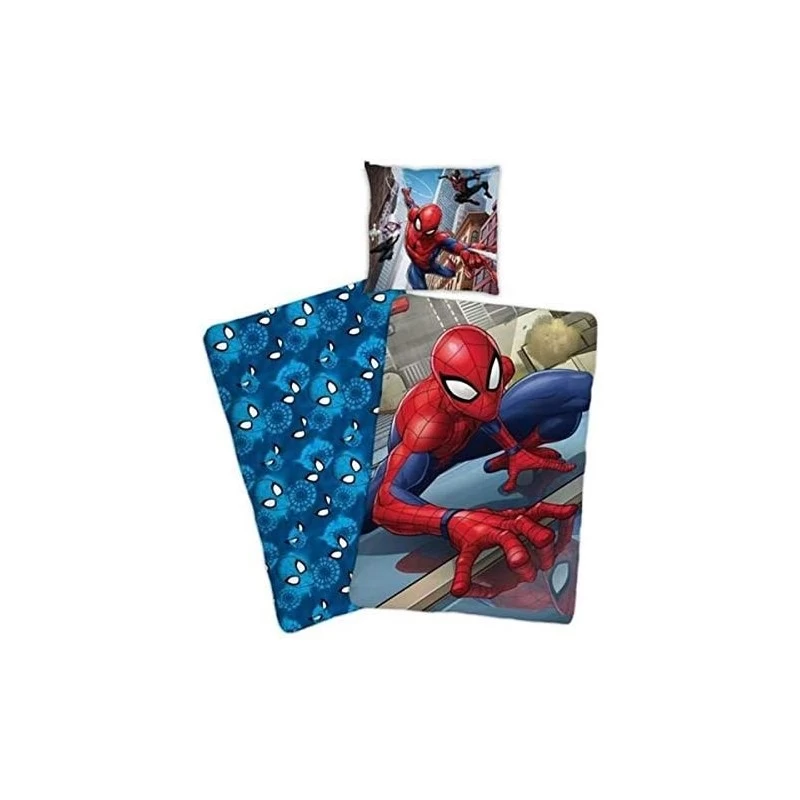 Spiderman Housse De Couette Réversible Avec Taie D'oreiller, Microfibre, Rouge, 200x140 Cm 2 Spiderman Housse De Couette Réversible Avec Taie D'oreiller, Microfibre, Rouge, 200x140 Cm – Image 2