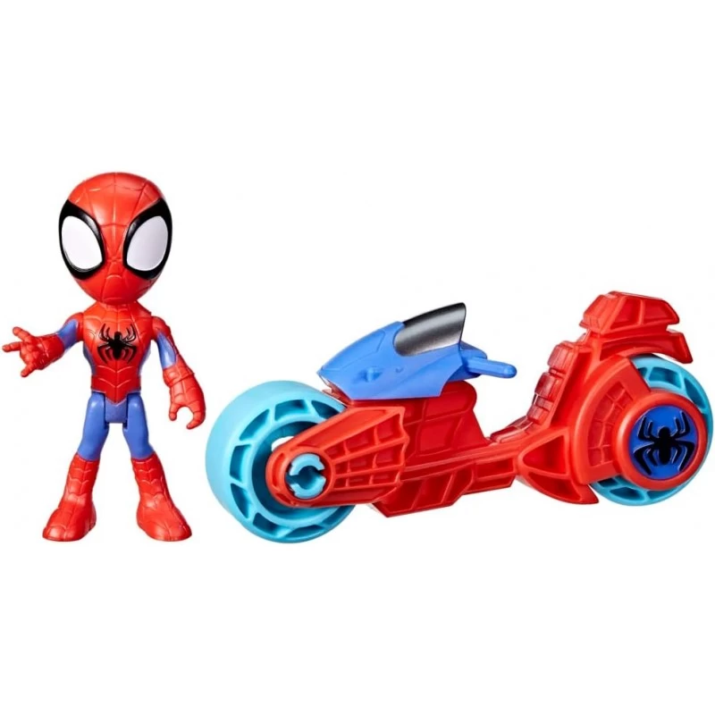 Spidey Et Ses Amis Extraordinaires, Figurine Spidey Avec Moto 2 Spidey Et Ses Amis Extraordinaires, Figurine Spidey Avec Moto – Image 2