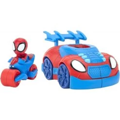 Spidey Et Ses Incroyables Amis Véhicule Web Strike 2 En 1 De Lance Spidey Sur Son Cycle Web -EspaceKids Promos Boutique spidey et ses incroyables amis vehicule web strike 2 en 1 de lance spidey sur son cycle web 2