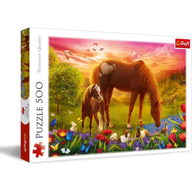Puzzle 500 Piéces Cheval Et Poulain 1 Puzzle 500 Piéces Cheval Et Poulain