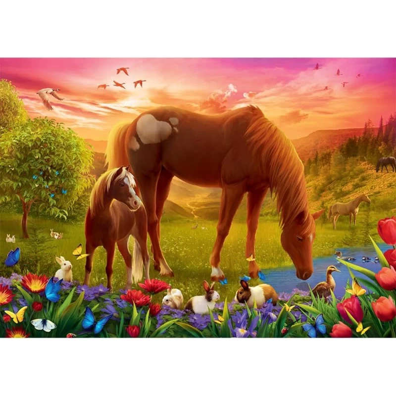 Puzzle 500 Piéces Cheval Et Poulain 2 Puzzle 500 Piéces Cheval Et Poulain – Image 2