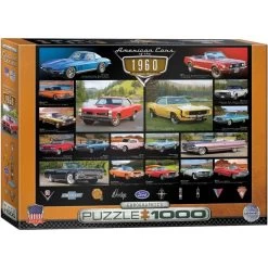 Puzzle 1000 Piéces Voitures Américaines Des Années 1960